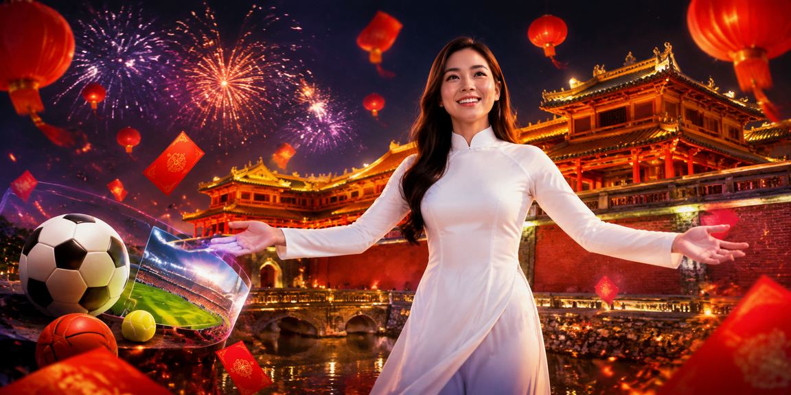 Người dùng tại Huế mặc áo dài theo dõi kèo thể thao và đặt cược trực tuyến